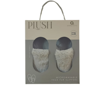 Microwavable Grey Mule Slippers