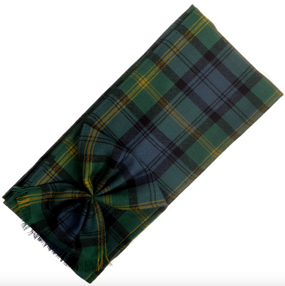 Scottish 100% Wool Tartan Ladies Mini Sash with Rosette - Gordon Ancient