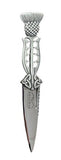 Stunning Pewter Thistle Handle Scottish Highland Sgian Dubh - Available in 4 Finishes