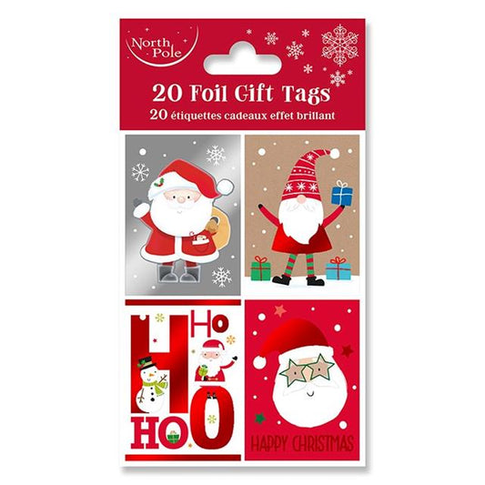 20 Pack Santa Gift Tags