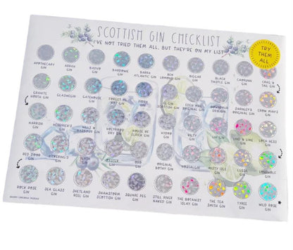 Scottish Gin Scratch Poster