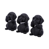 Three Wise Labradors - Hear No, Speak No, See No Evil Figurines