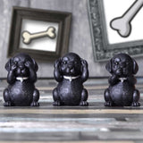 Three Wise Labradors - Hear No, Speak No, See No Evil Figurines