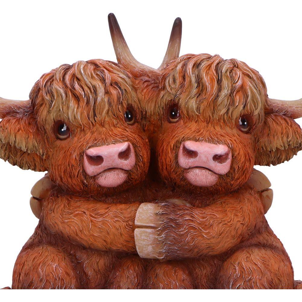 Highland Hug Cow Ornament