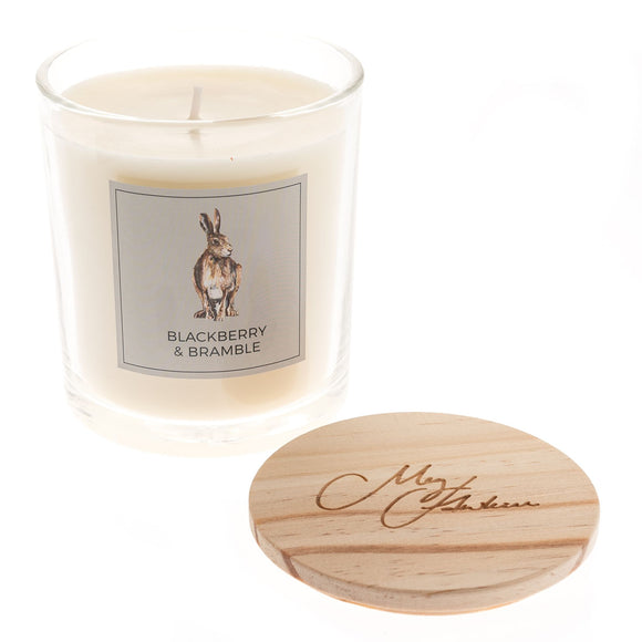Hare Design Blackberry & Bramble Scented Soy Wax Lidded Boxed Jar Candle  