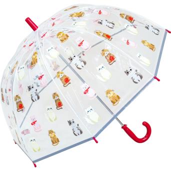 Kids Cat Print Umbrella
