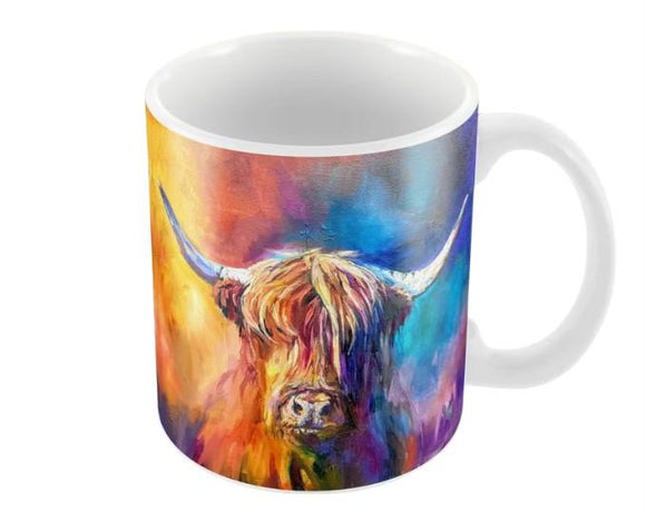 Wraptious Sue Gardner Harris Scottish Highland Cow Coo Mug