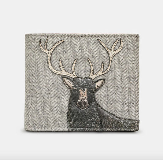 Grey Brown Highland Stag Wallet