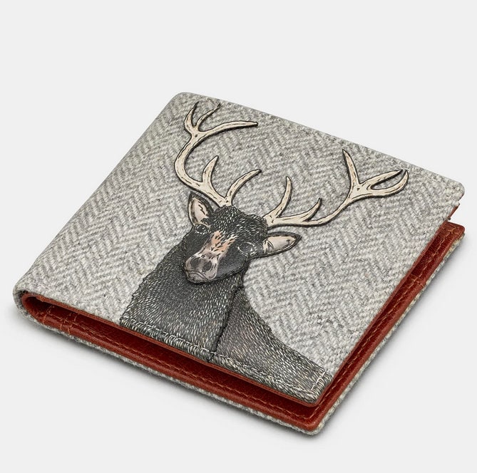 Grey Brown Highland Stag Wallet