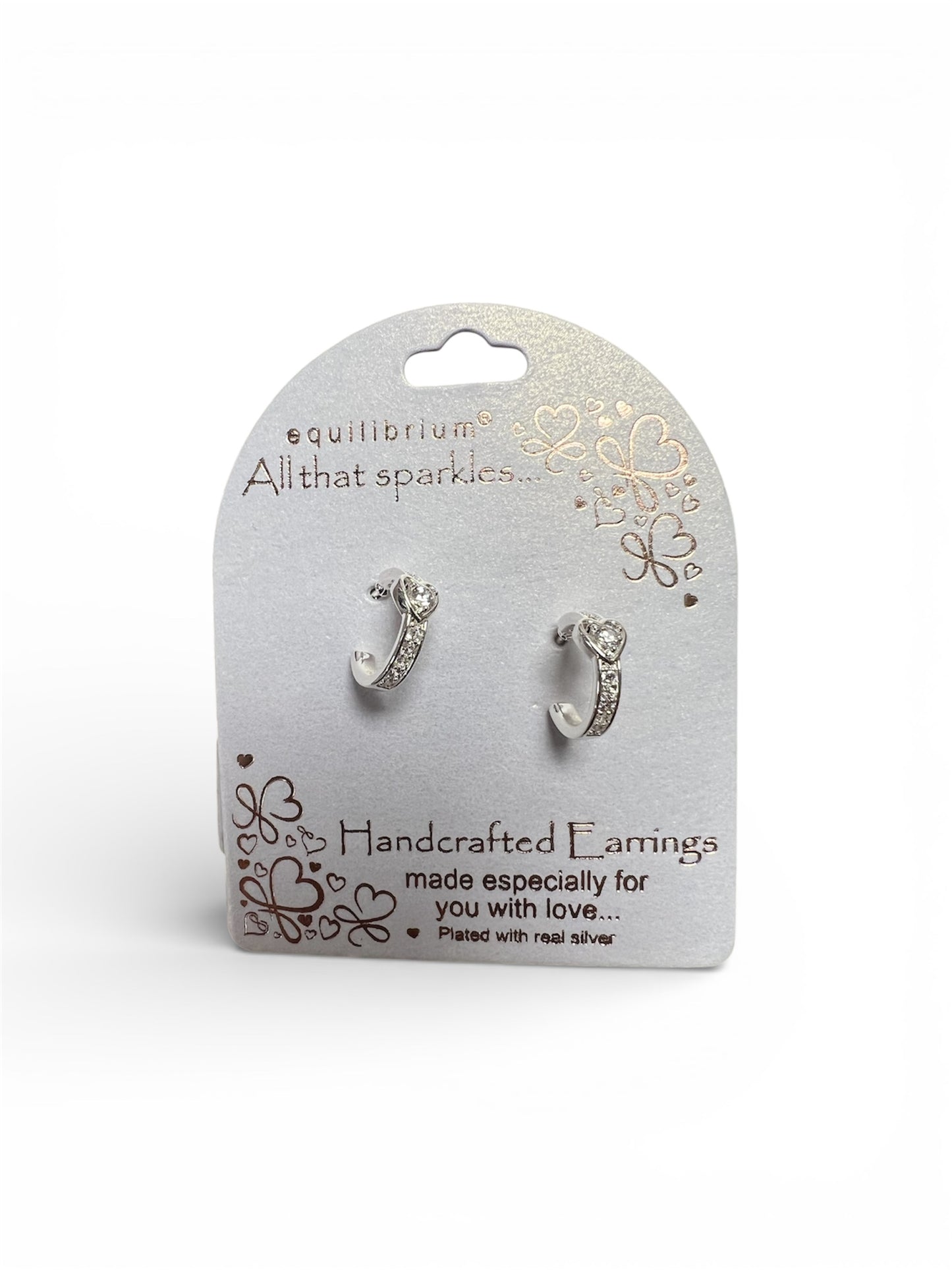 Pretty Heart Hoop Earrings