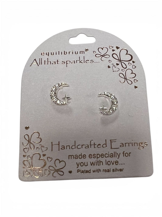 Contemporary Heart Stud Earrings