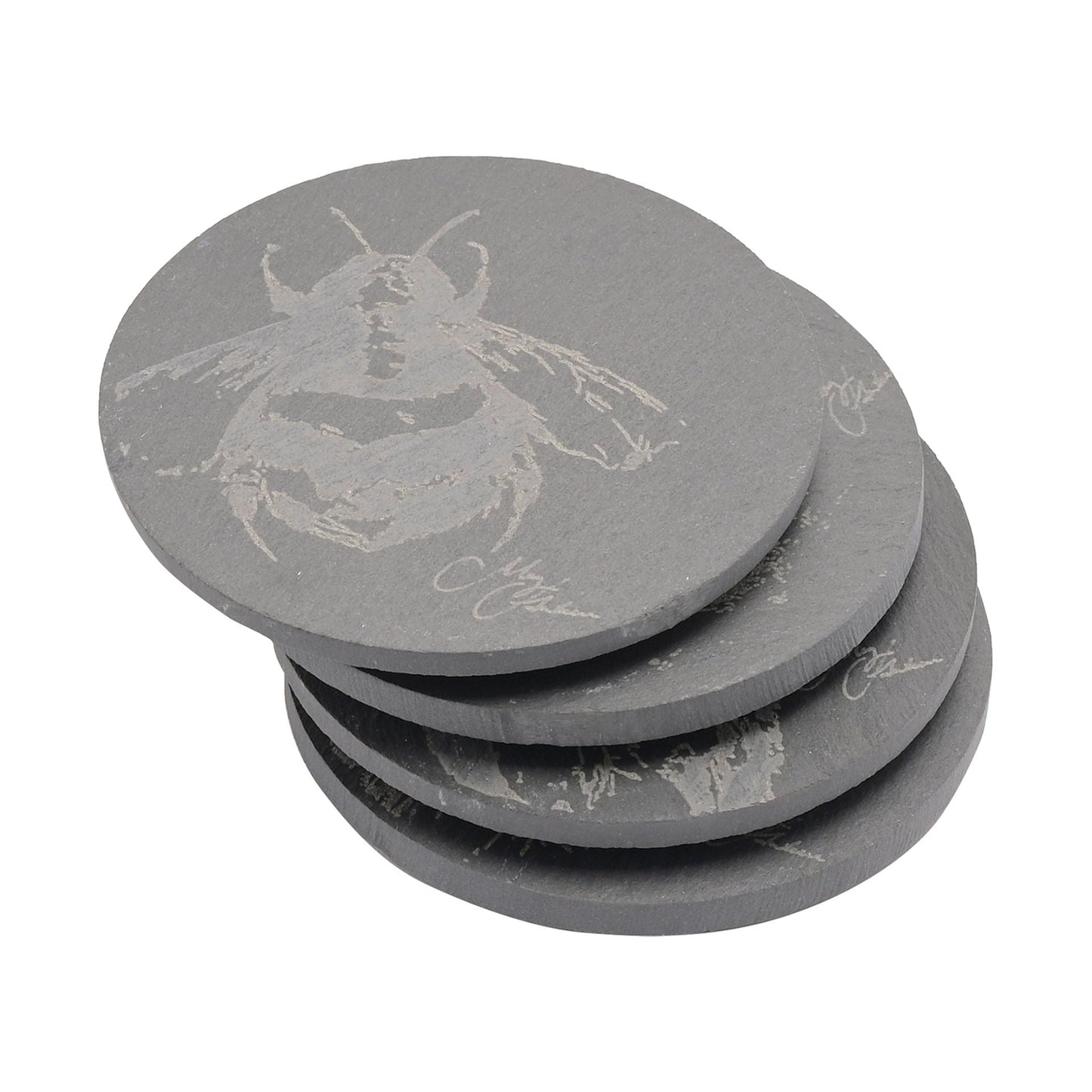 Set of 4 Engraved Slate Coasters