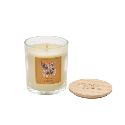 Apple Orchard Highland Cow Candle