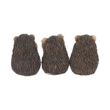 Three Wise Hedgehogs - Hear No, Speak No, See No Evil Figurines