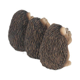Three Wise Hedgehogs - Hear No, Speak No, See No Evil Figurines