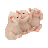 Three Wise Pigs - Hear No, Speak No, See No Evil Figurines