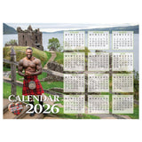 Lang Syne We Love Men In Kilts Large Wall Calendar 2025