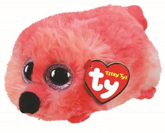 TY Fluffy Teeny Ty Plush Soft Toy - Gilda Flamingo
