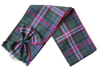 Scottish 100% Wool Tartan Ladies Mini Sash with Rosette - Scottish National