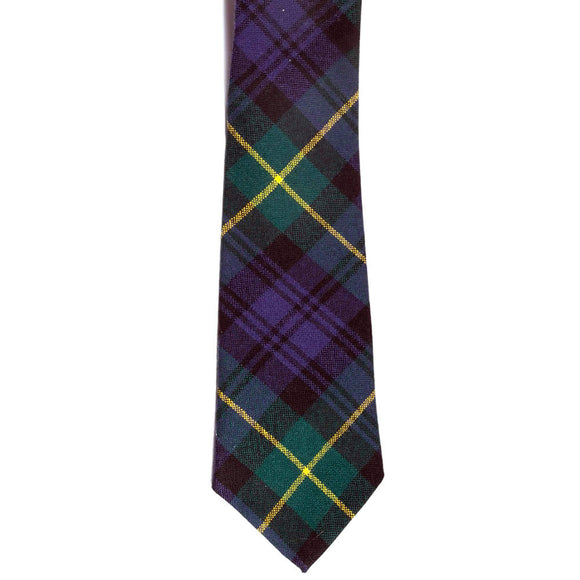 100% Wool Traditional Scottish Tartan Neck Tie - Gordon