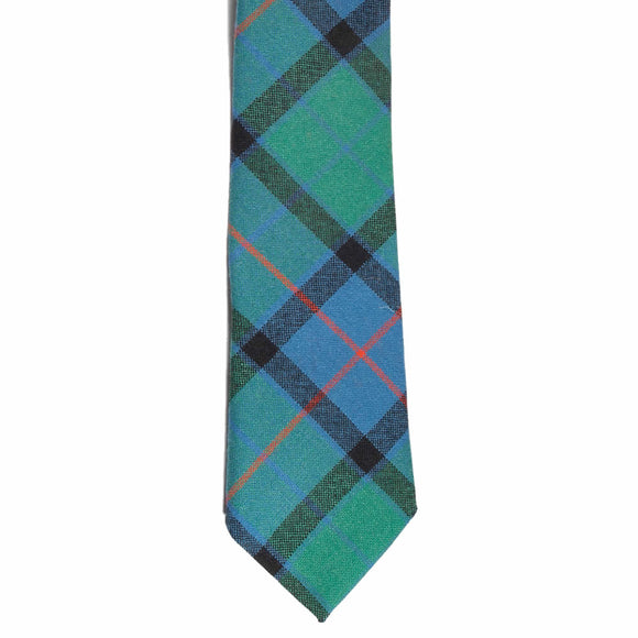 100% Wool Scottish Traditional Tartan Neck Tie - Flower of Scotland