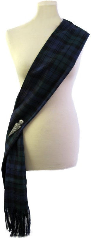 Full Fringed Sash - Blackwatch