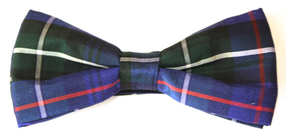 MacKenzie Modern Tartan Silk Bow Tie - Pre Tied