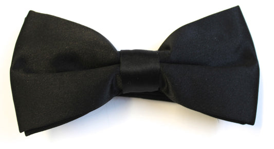 Black Bow Tie - Pre Tied
