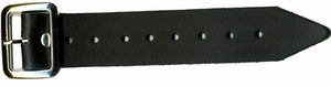Leather Kilt Strap and Buckle 5" Extender Extension 1.25" wide  - Black