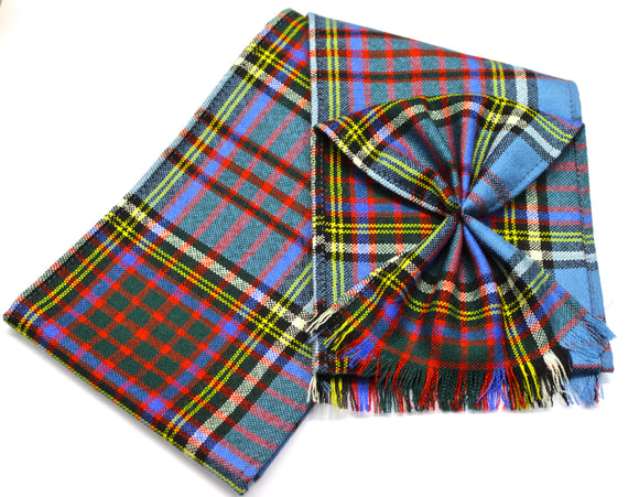 Scottish 100% Wool Tartan Ladies Mini Sash With Rosette - Anderson