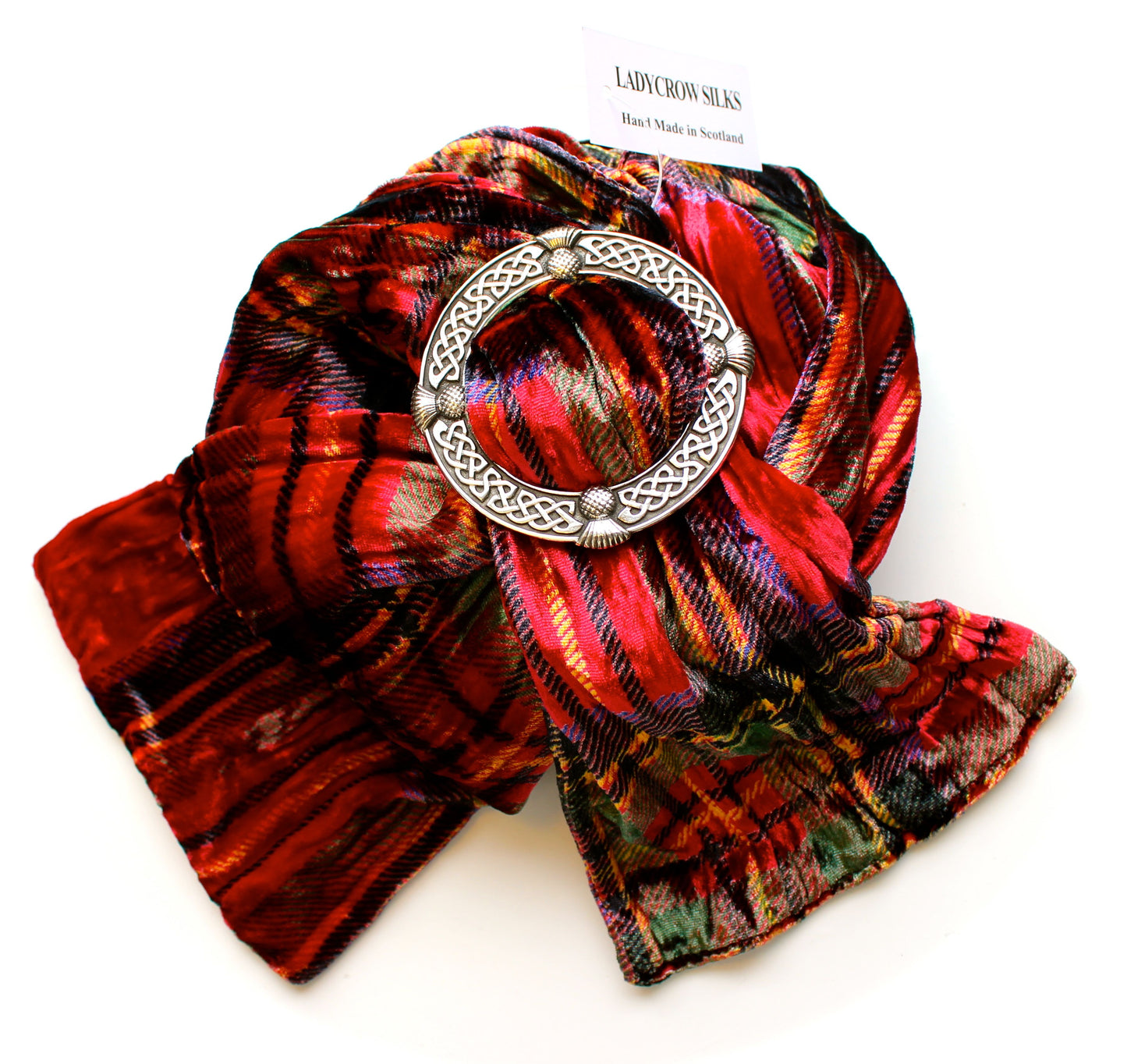 Red Tartan Velvet Scarf And Ring Gift Set – Kilts Wi Hae Ltd