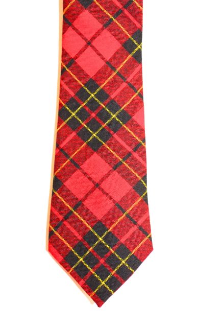 100% Wool Scottish Traditional Tartan Neck Tie - Brodie Red