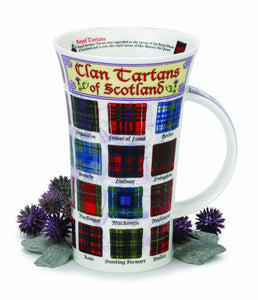 Clan Tartans of Scotland Dunoon Fine Bone China Mug Glencoe Shape