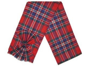 Scottish 100% Wool Tartan Ladies Mini Sash with Rosette - MacFarlane