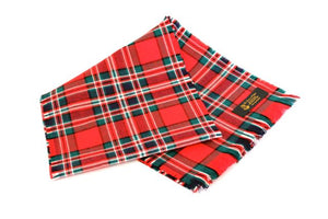 Traditional Scottish Tartan 100% Wool Plain Full Fringed Sash - MacFarlane Red Modern