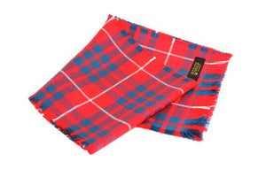 Traditional Scottish Tartan 100% Wool Plain Full Fringed Sash - Hamilton Red Modern