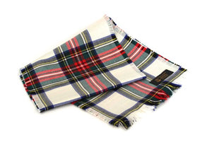 Traditional Scottish Tartan 100% Wool Plain Full Fringed Sash - Stewart Dress Modern