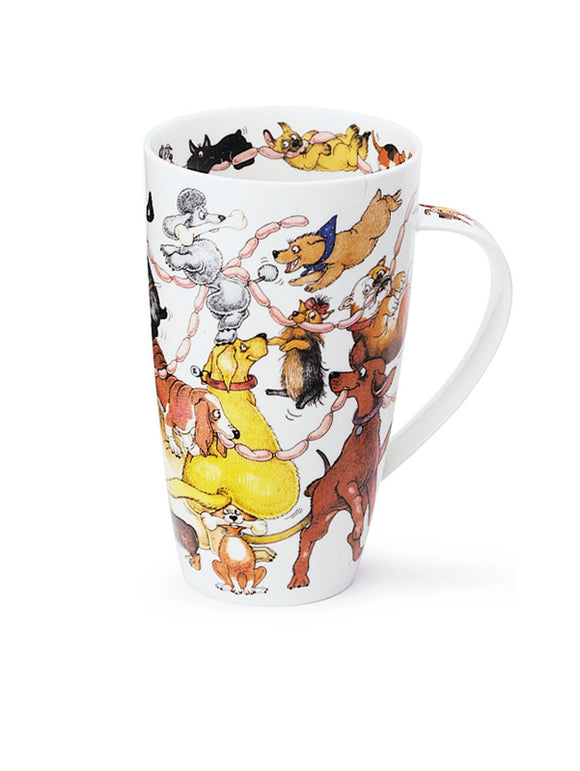 Dogs Frolics Dunoon Fine Bone China Mug Henley Style - For All Dog Lovers