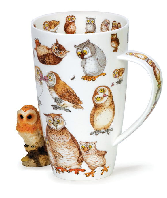 Stunning Bird Lover Owl Twitters Dunoon Fine Bone China Large Mug Henley Style