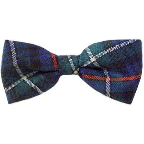 MacKenzie Tartan Bow Tie 100% Wool Scotland Pre-tied