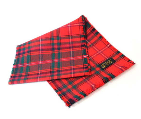 Traditional Scottish Tartan 100% Wool Plain Full Fringed Sash - MacDougall Modern