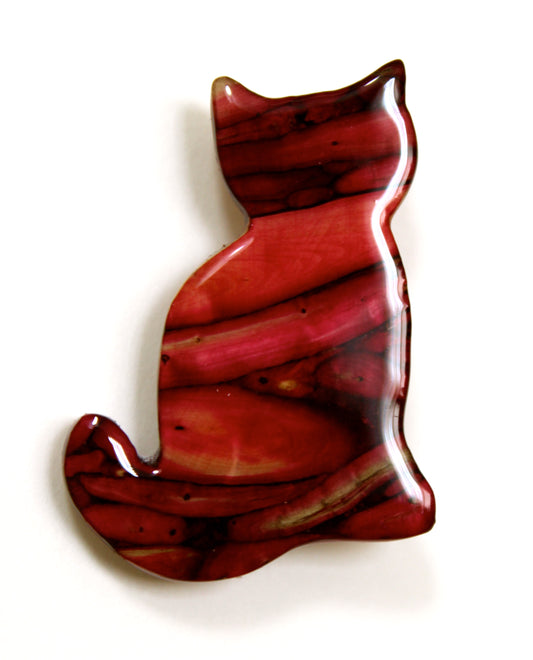 Heathergems Cat Brooch