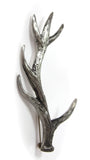Stunning Scottish Stag Antler Pewter Kilt Pin - Chrome or Antique Finish