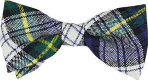 Dress Gordon Tartan Mens Bow Tie 100% Wool Pre-tied - Made in Scotland