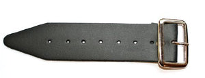 Kilt Leather Strap and Buckle 5" Extender Extension 1.5" wide  - Black