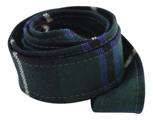 100 % Pure Wool Traditional Tartan Ribbon - 1 Inch x 54 Inches - Douglas