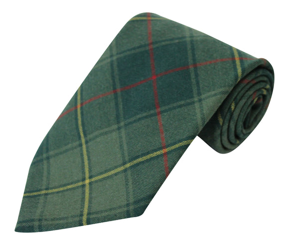 100% Wool Authentic Traditional Scottish Tartan Lightweight Neck Tie - Kenmore