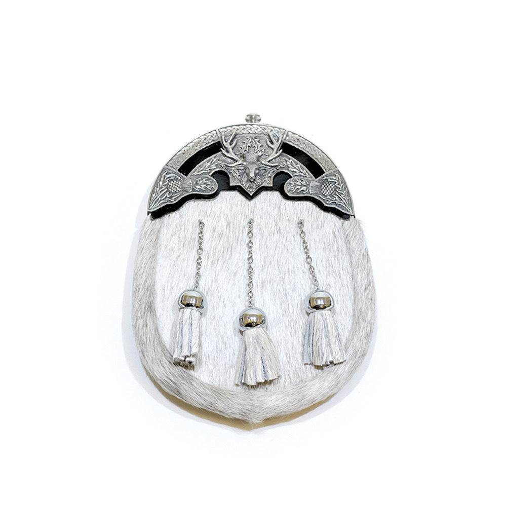 Grey Dress Sporran 3D design Cantle