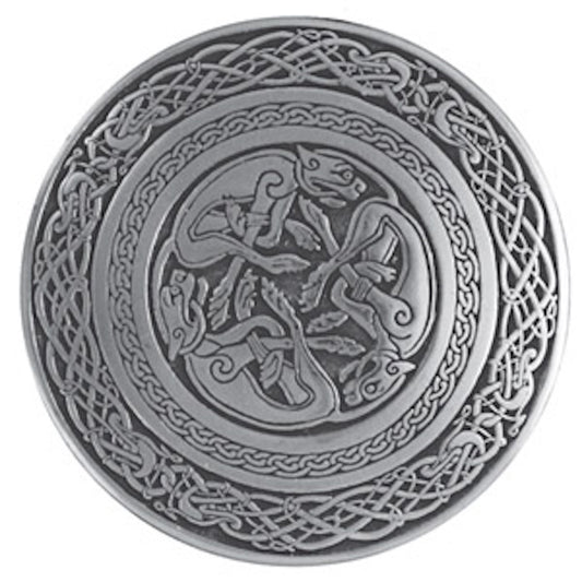 Celtic Hounds Kilt Buckle