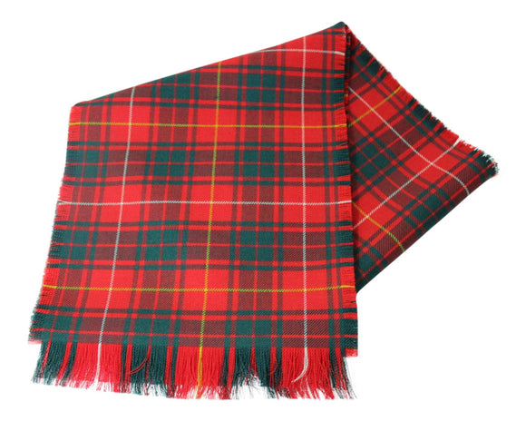 Traditional Scottish Tartan 100% Wool Plain Full Fringed Sash - Bruce Modern